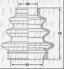 FIRST LINE FCB6208 Bellow, driveshaft